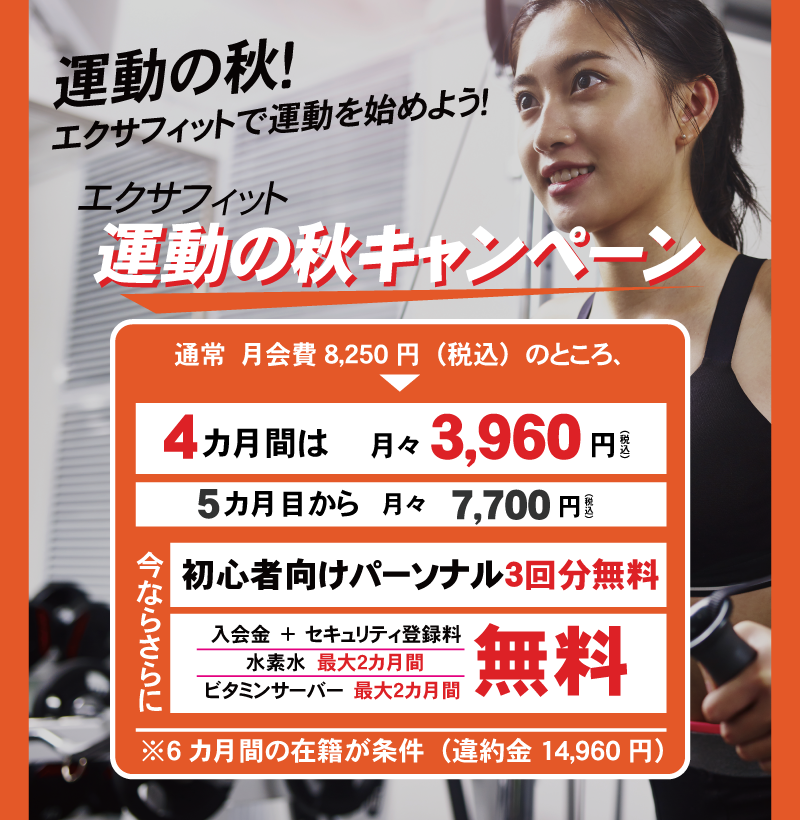 4か月間3960円キャンペーン